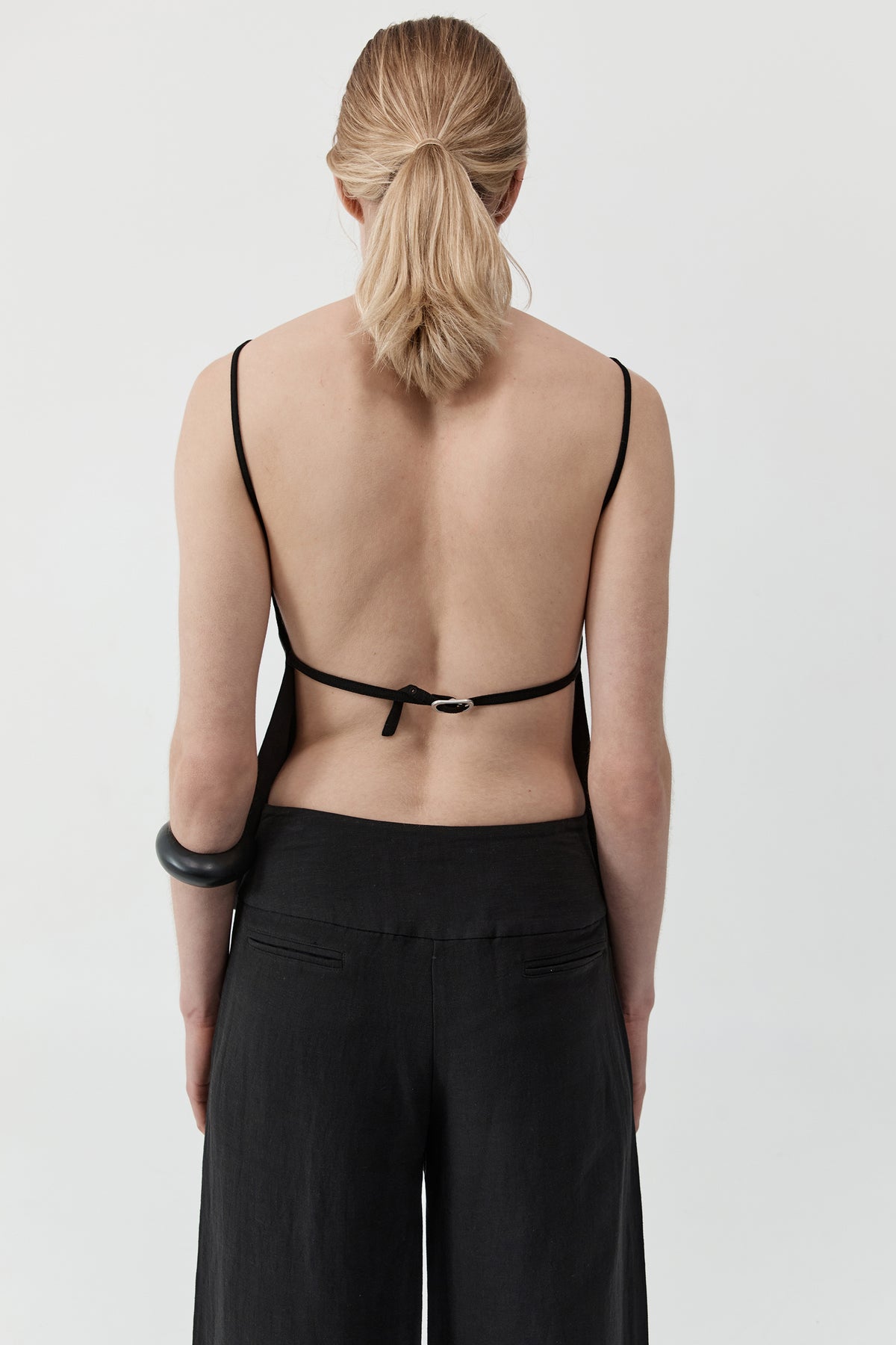 Wide Waistband Pant - Black