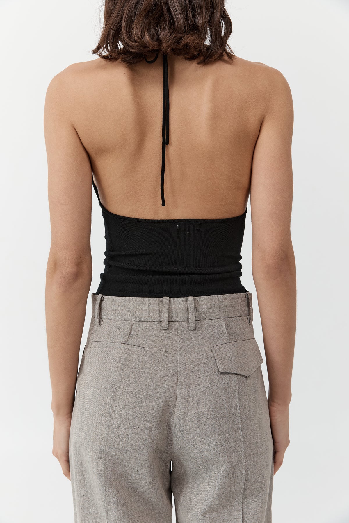 Classic Pintuck Pants - Pebble Melange