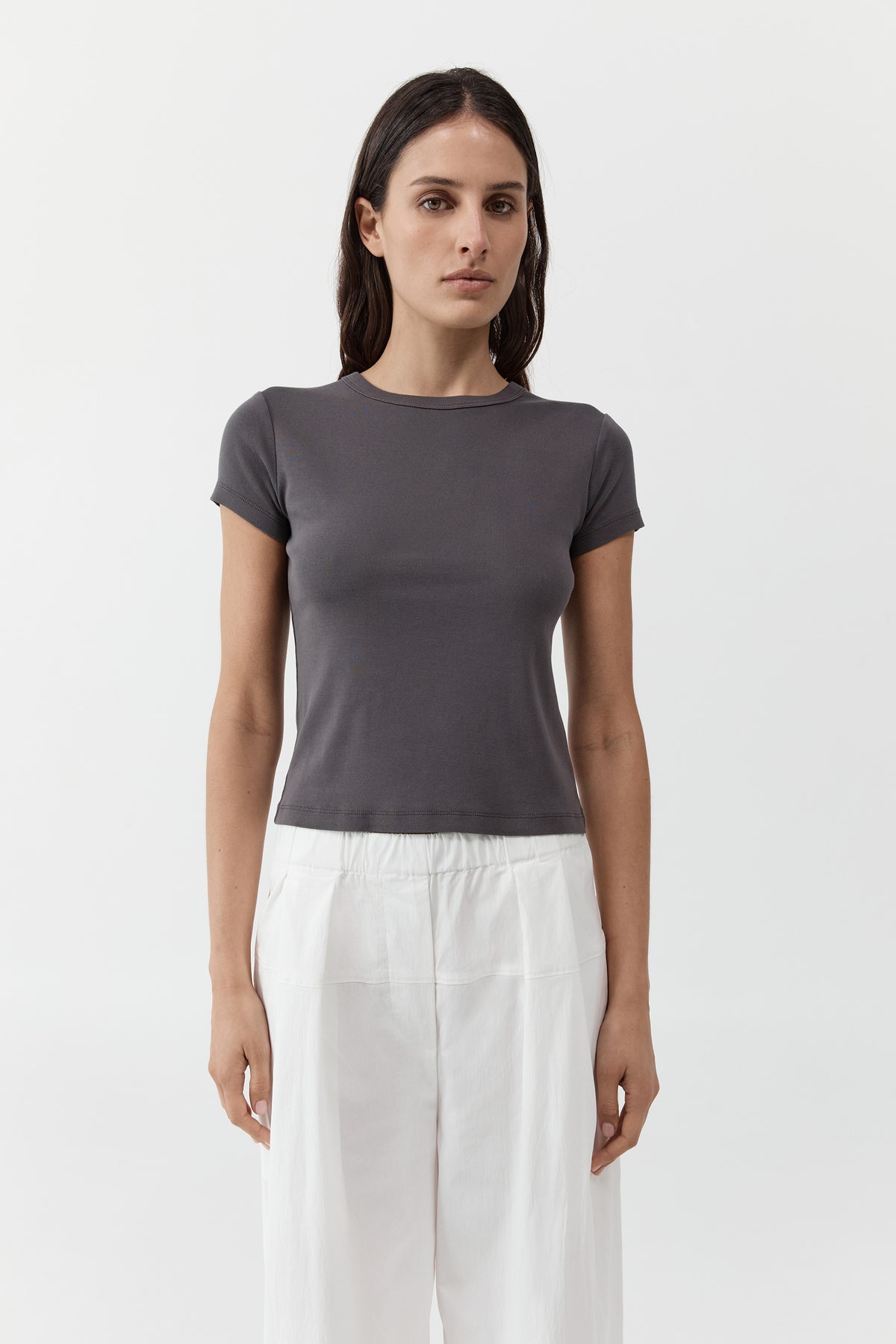 Organic Cotton Baby Tee - Soot