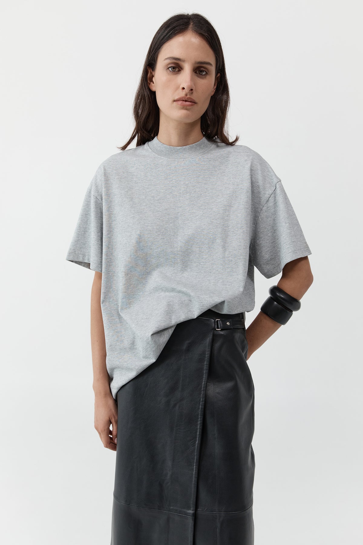 Homme Tee - Light Grey Marle