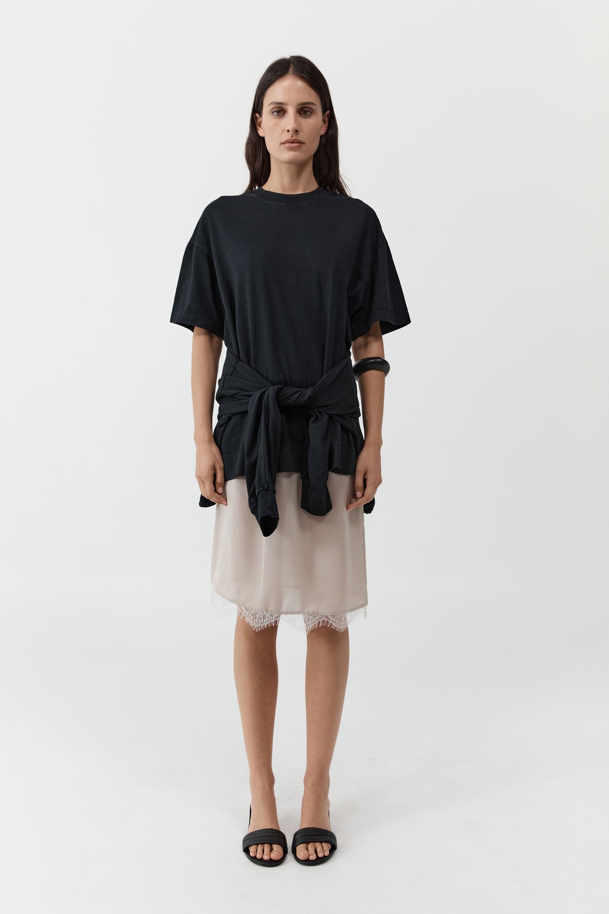 Fine Lace Skirt - Stone