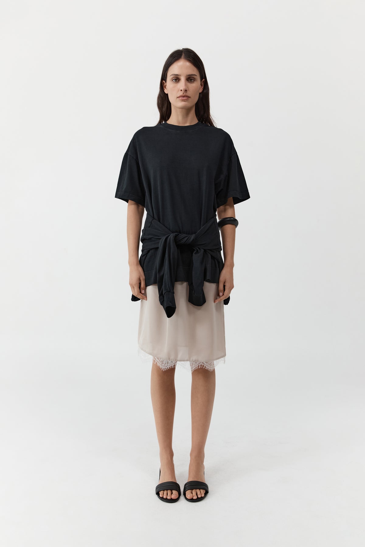 Fine Lace Skirt - Stone