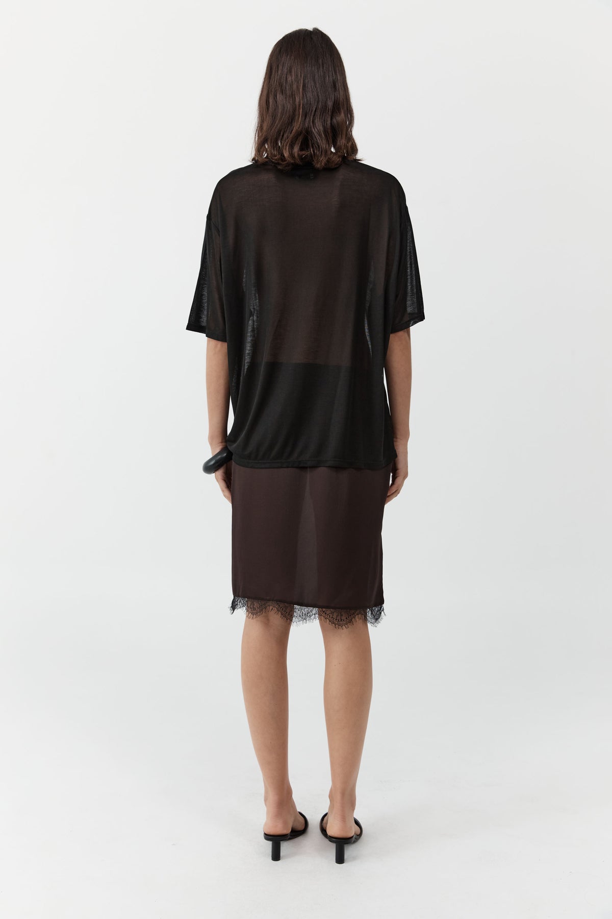 Fine Jersey Relaxed Tee - Black