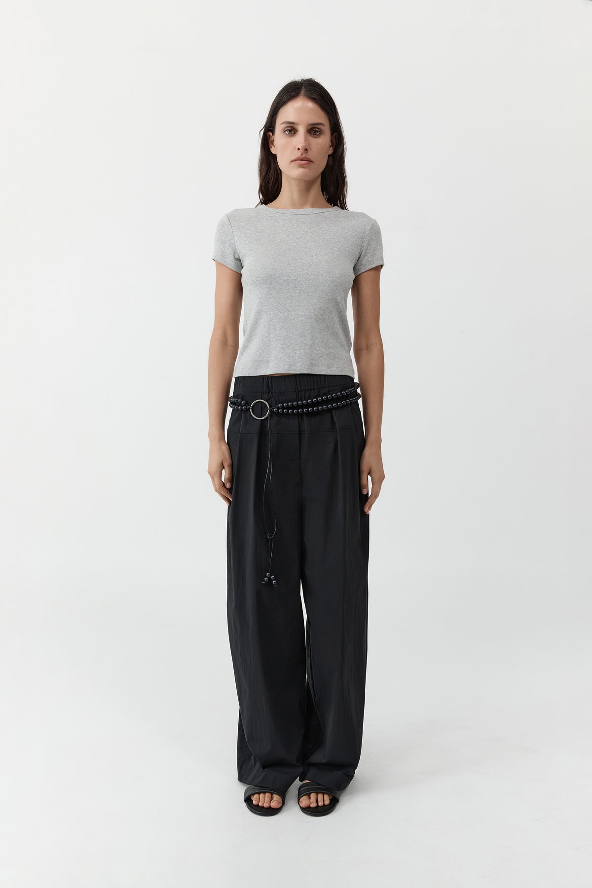 Organic Cotton Baby Tee - Grey Marle