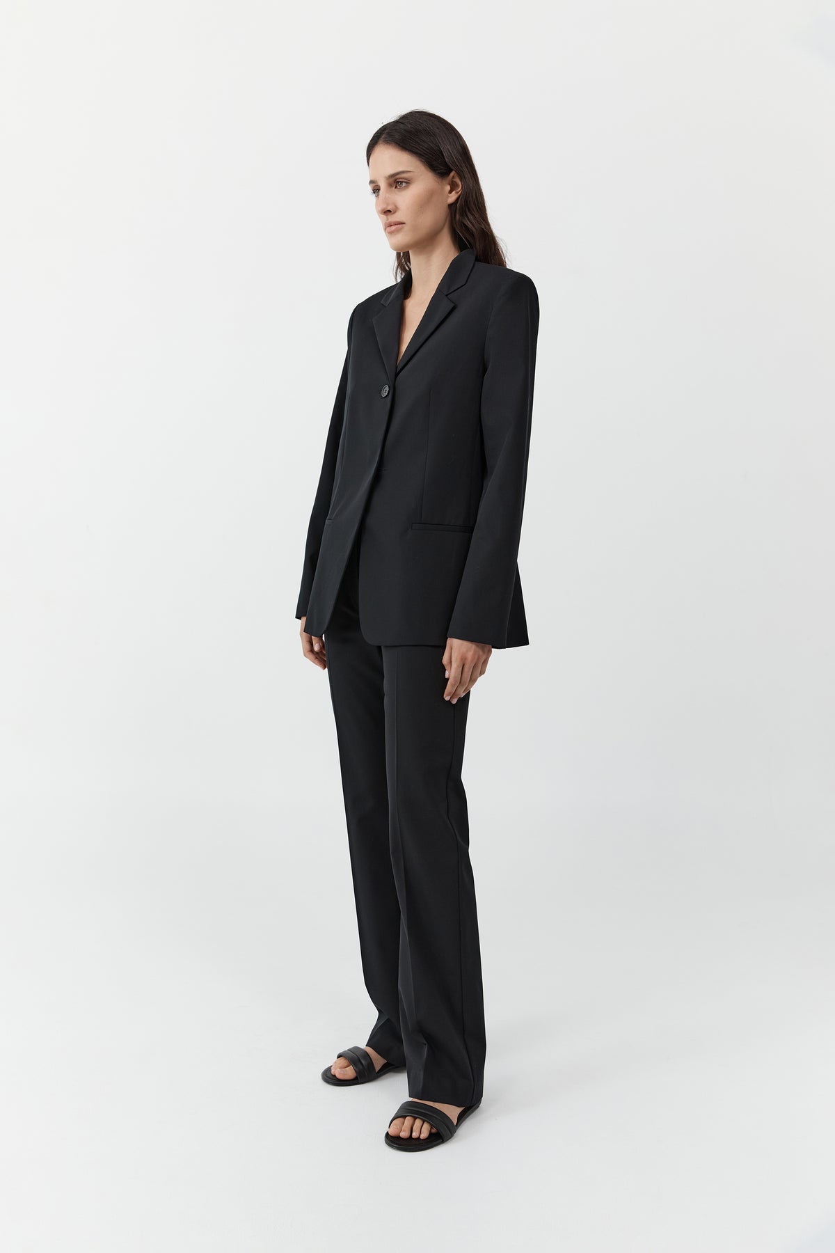 90s Wool Blazer - Black