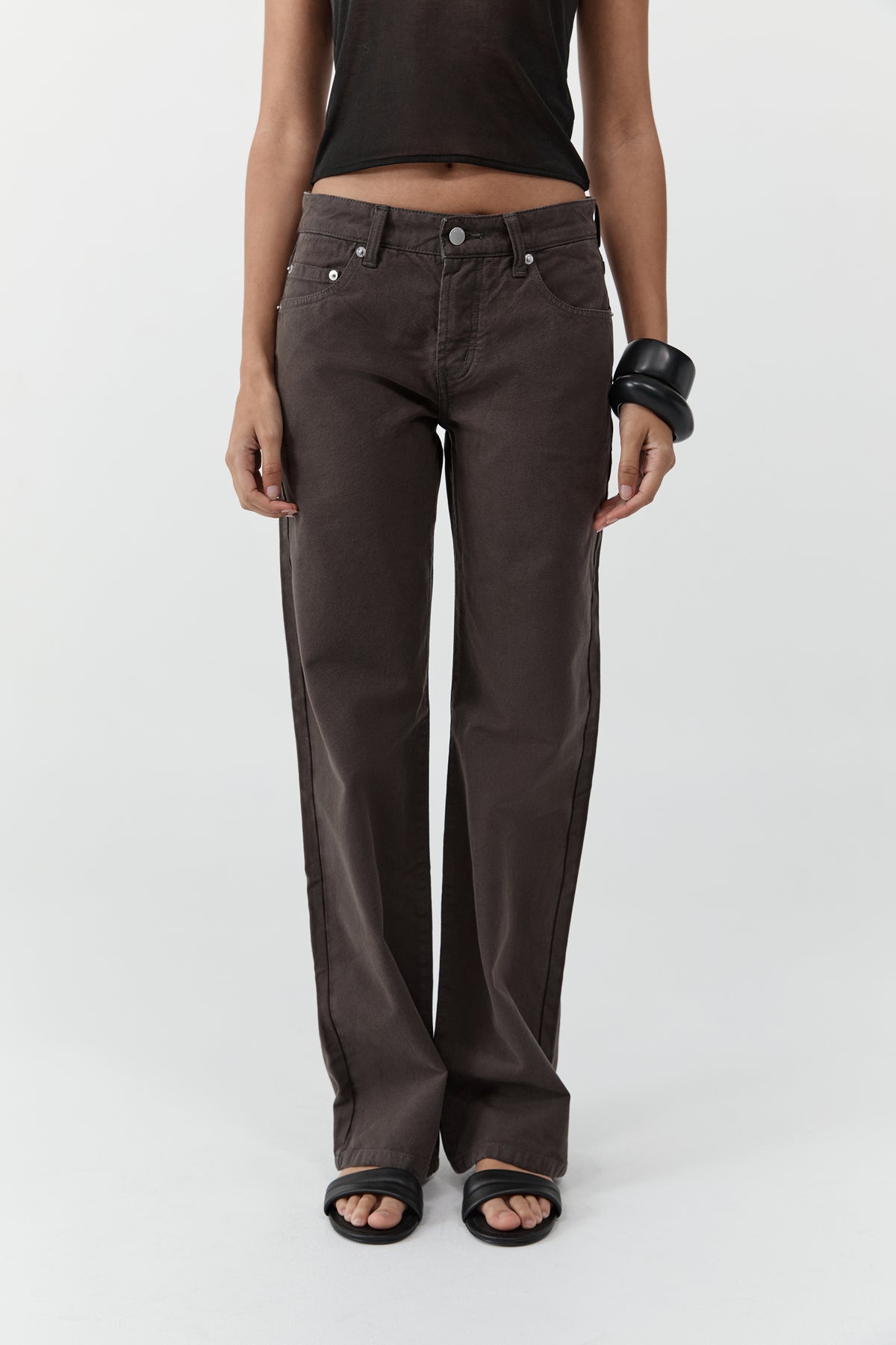 Canvas 90s Low Rise Jeans - Ash