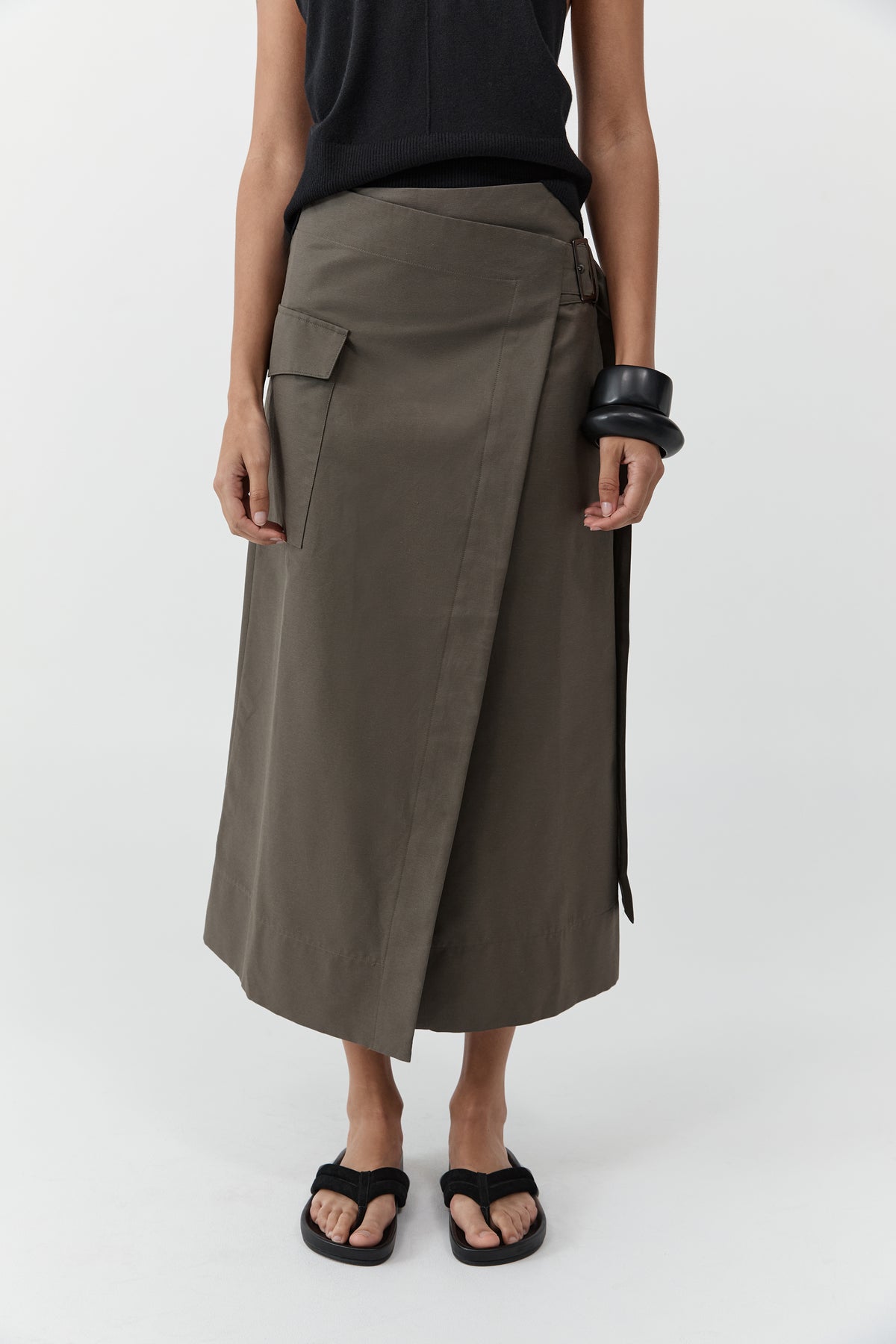 Utility Wrap Skirt - Kalamata