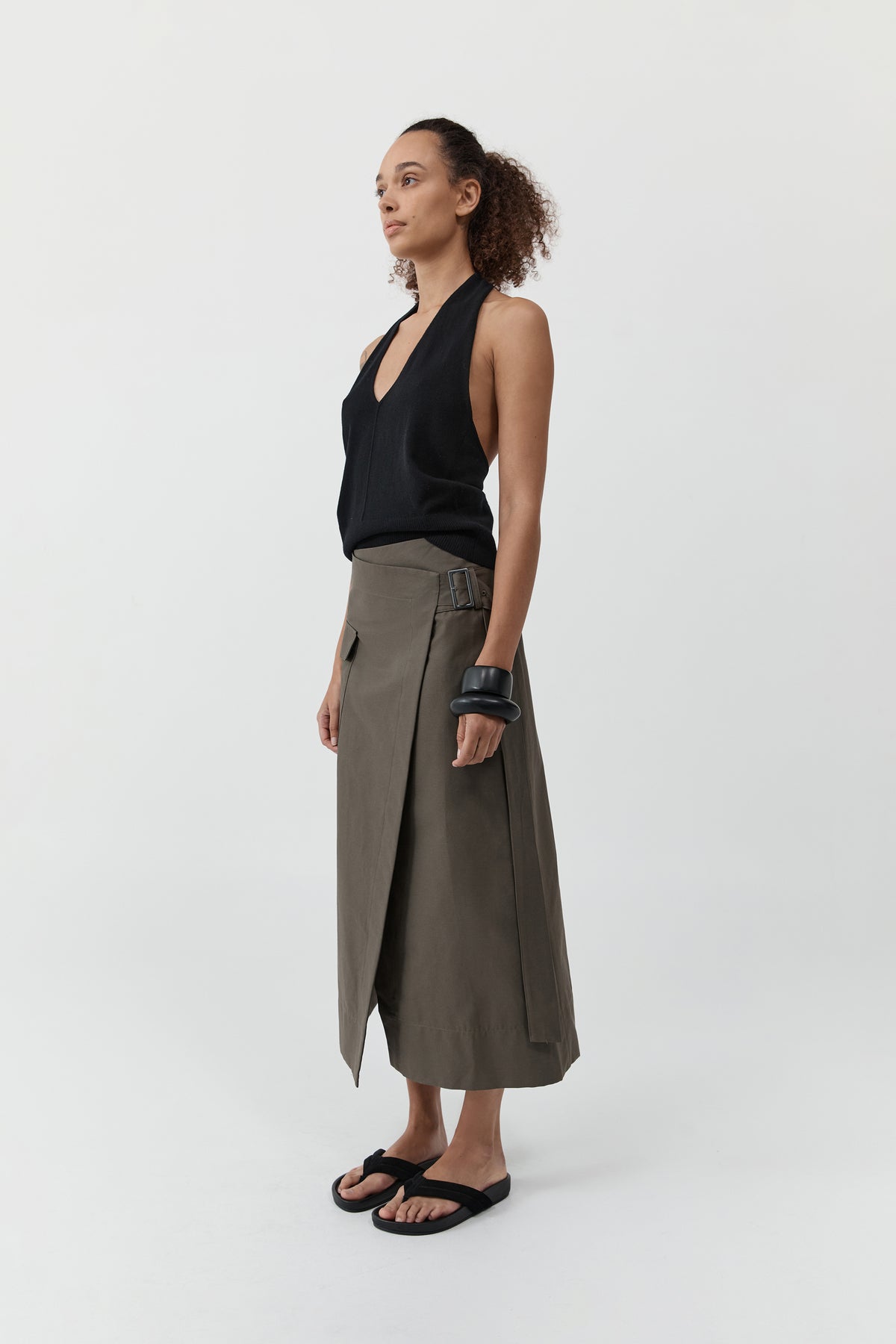 Utility Wrap Skirt - Kalamata