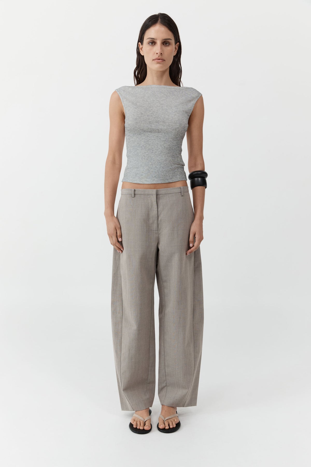 Organic Cotton Ballerina Top - Grey Marle