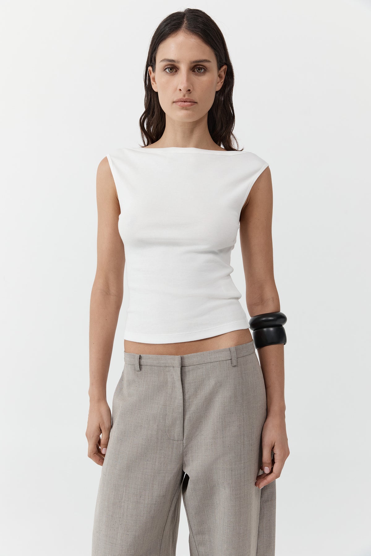 Organic Cotton Ballerina Top - White