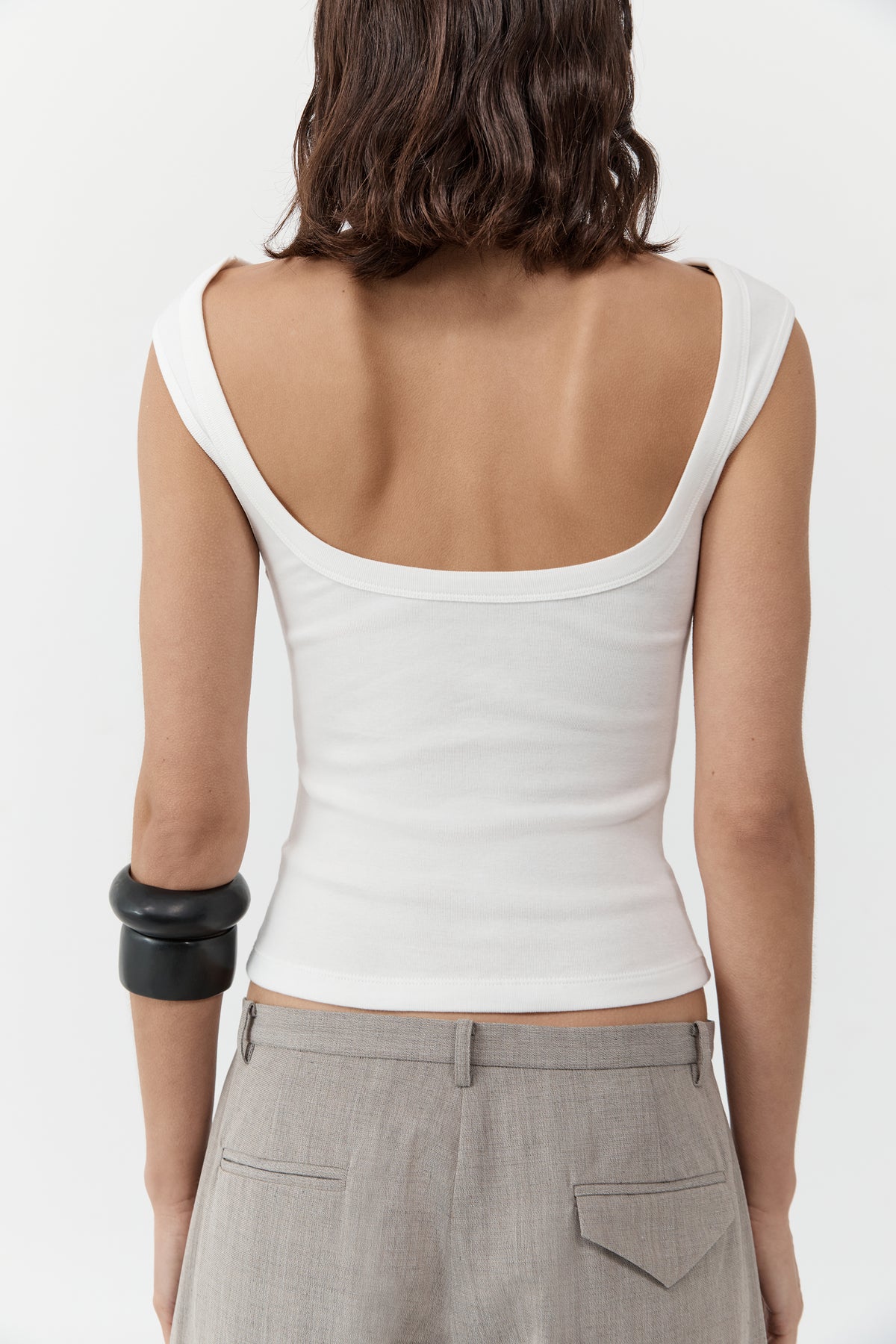 Organic Cotton Ballerina Top - White