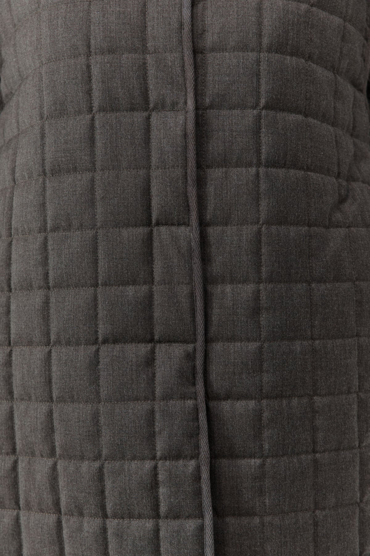 Wool Stitched Pillow Jacket - Mulch