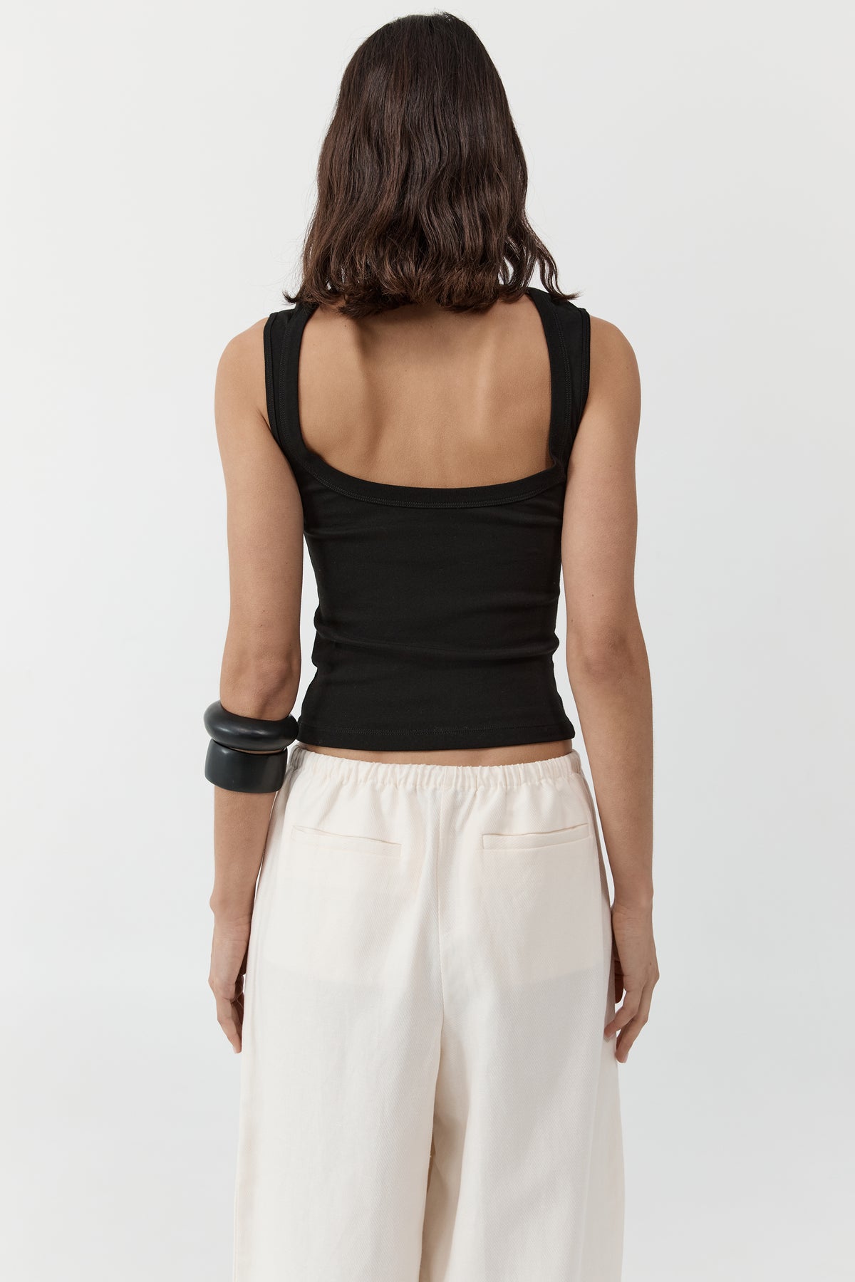 Organic Cotton Ballerina Top - Jet Black