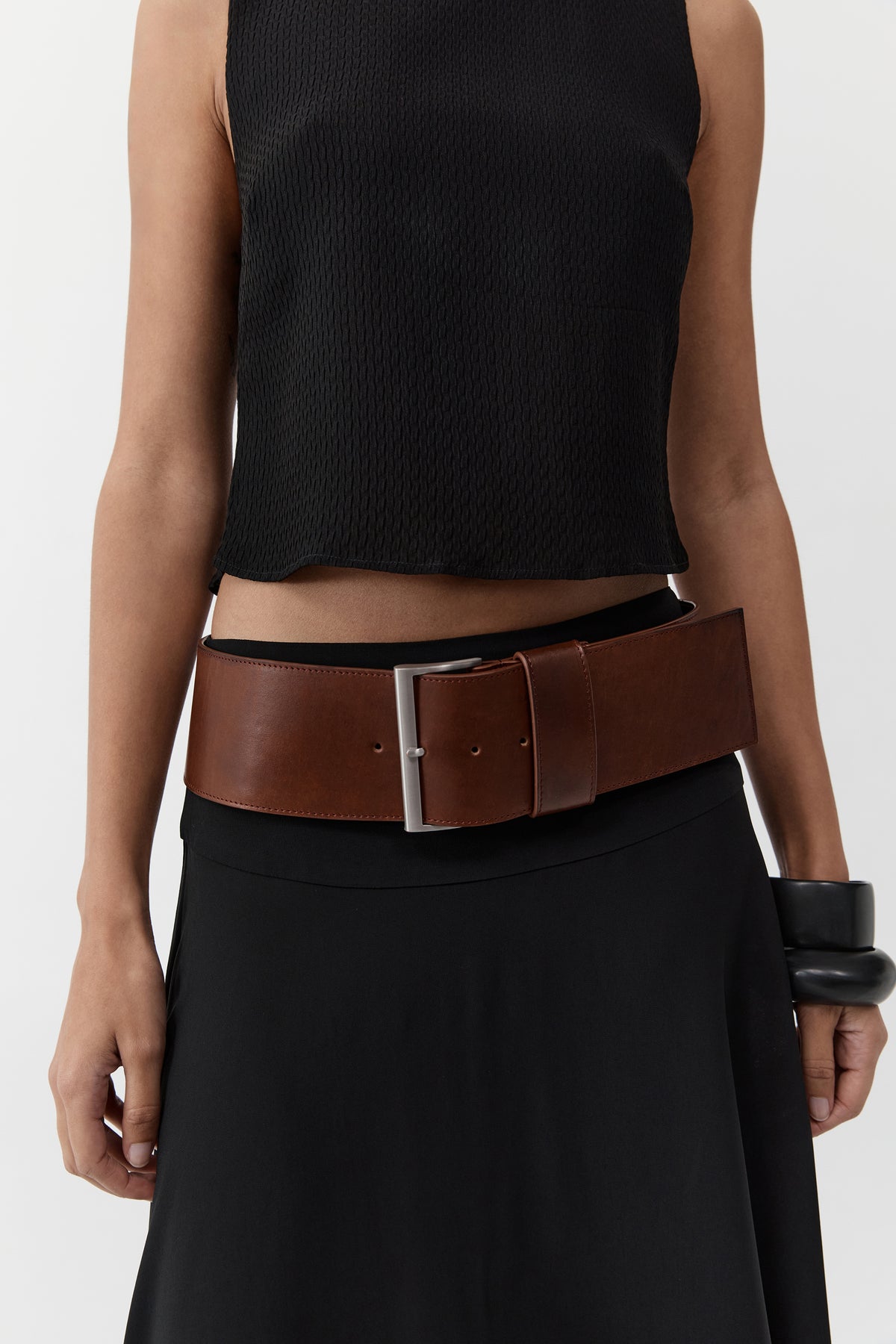 Wide Classic Belt - Chestnut