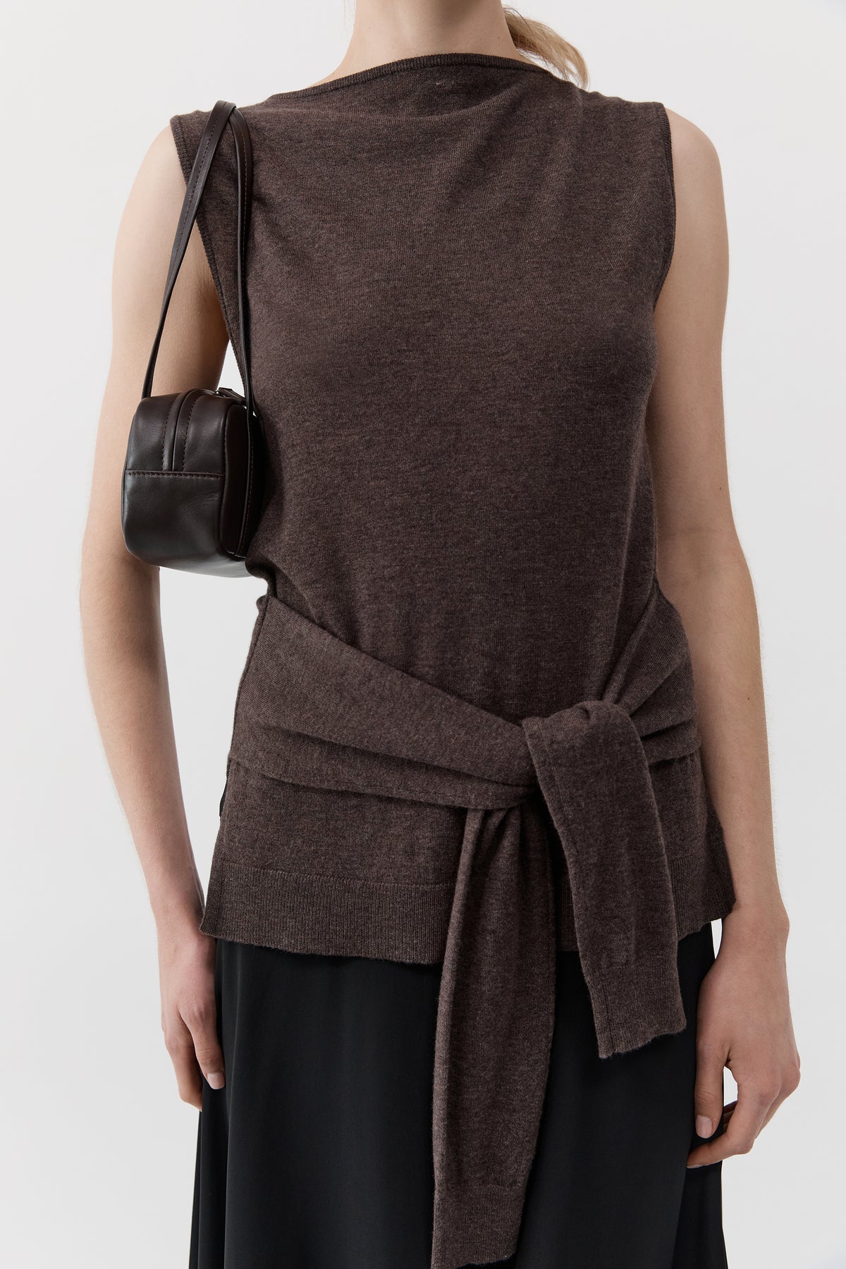 Petit Dual Zip Bag - Coffee