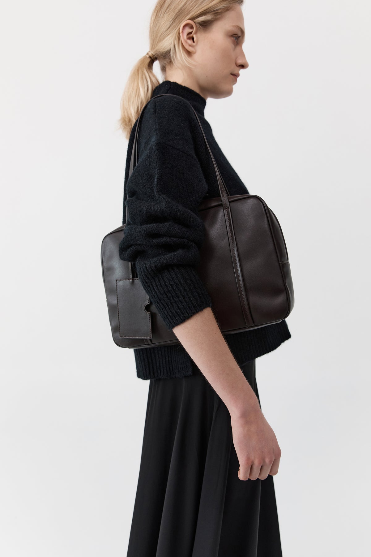 Dual Zip Bag - Coffee