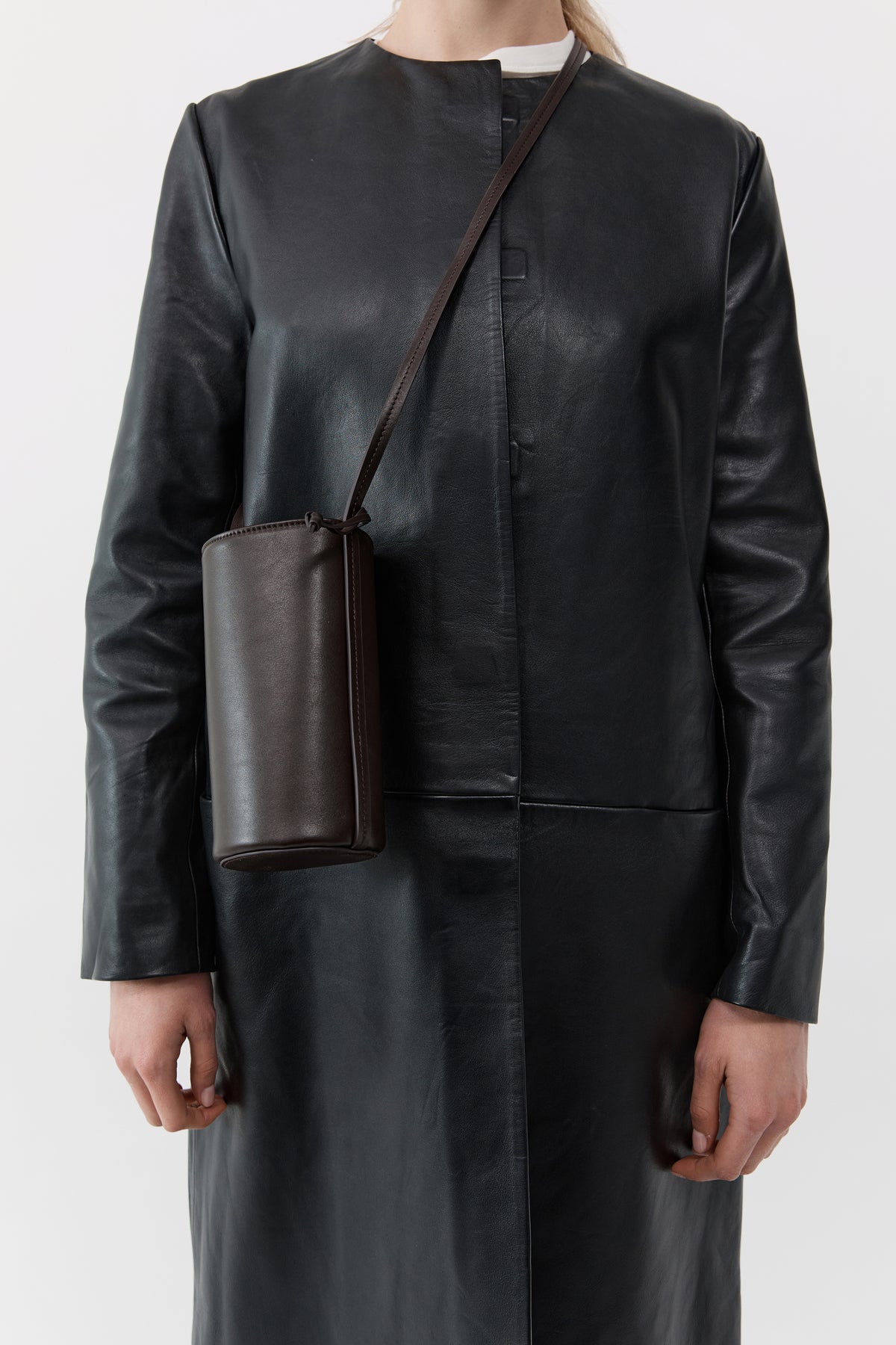 Cylinder Sling Bag - Coffee