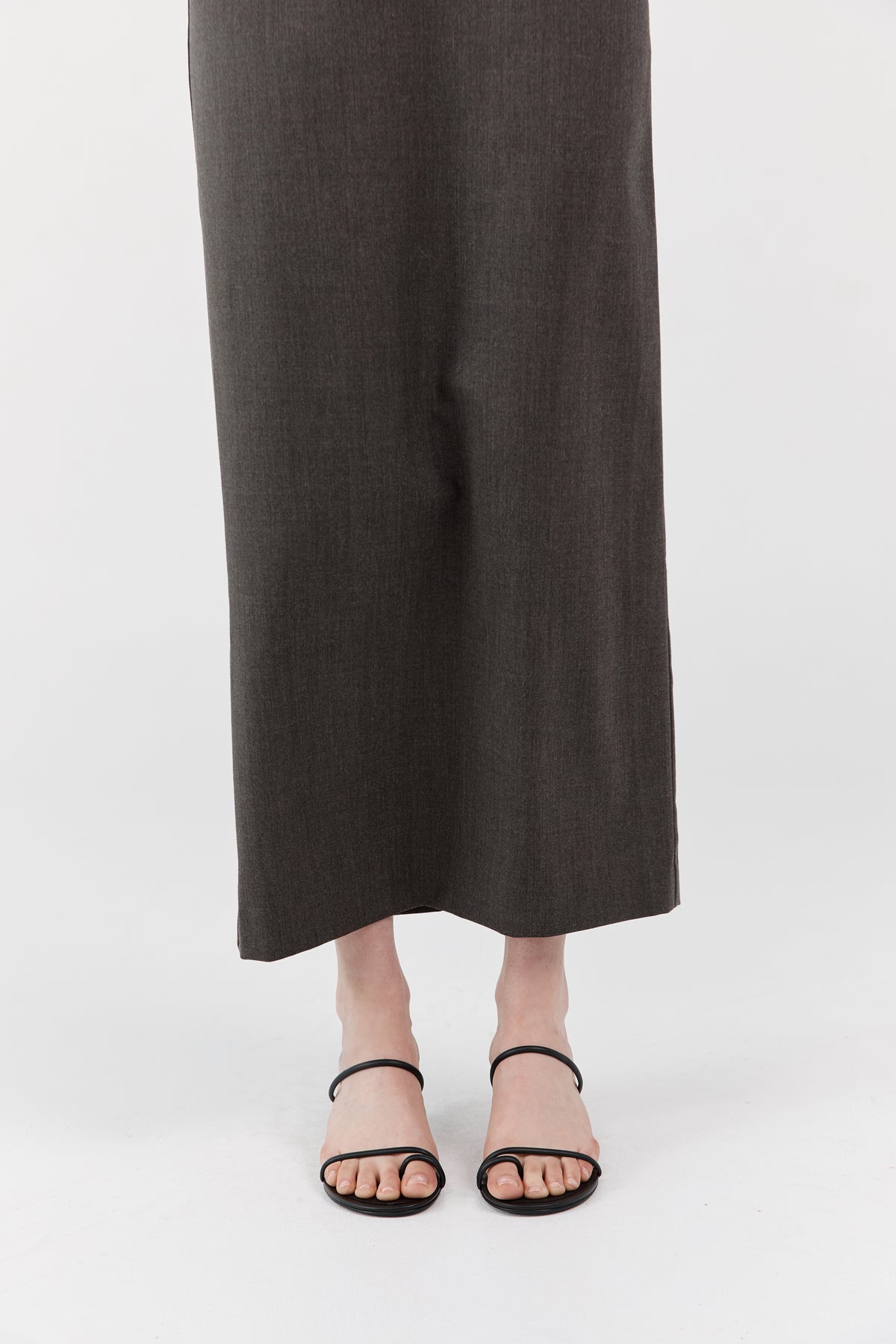 Minimal Strap Heel - Black