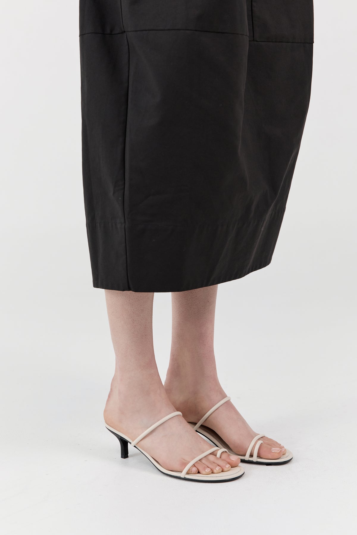 Minimal Strap Heel - Ecru