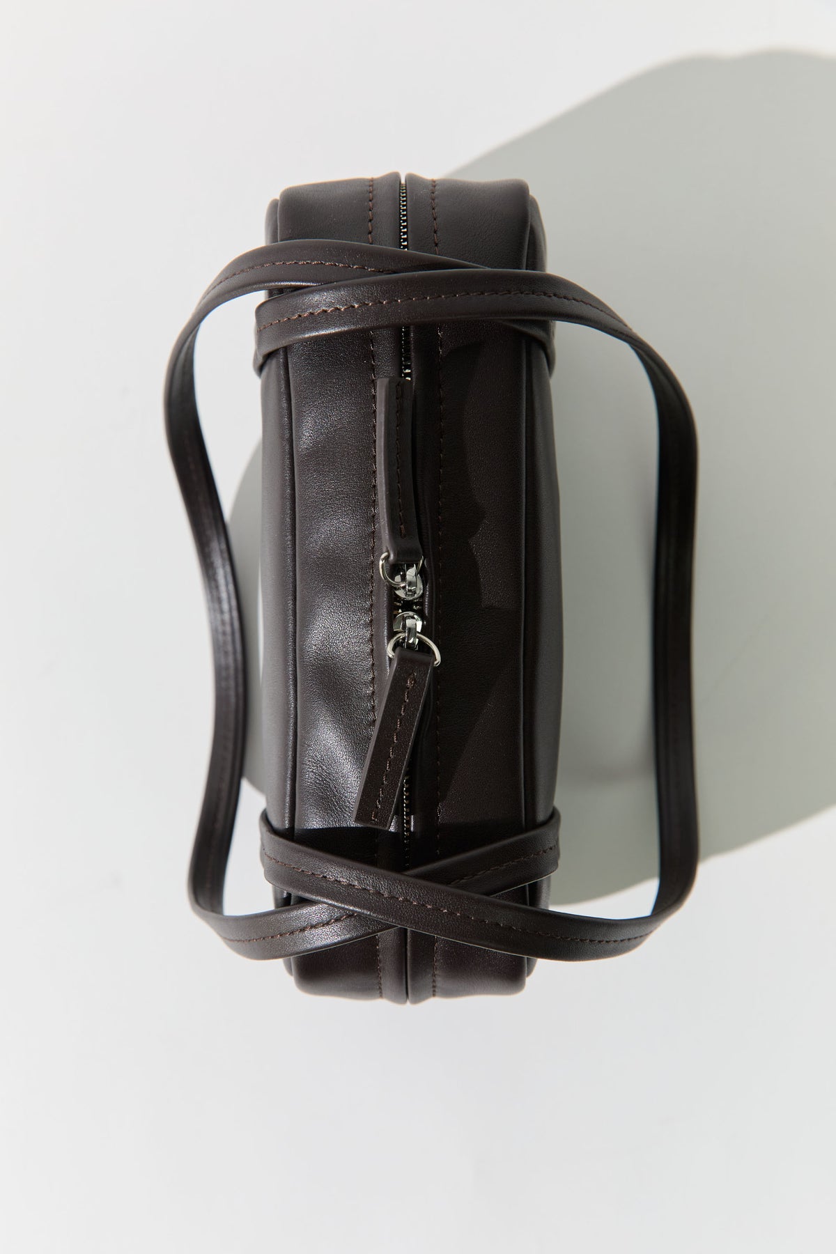 Petit Dual Zip Bag - Coffee