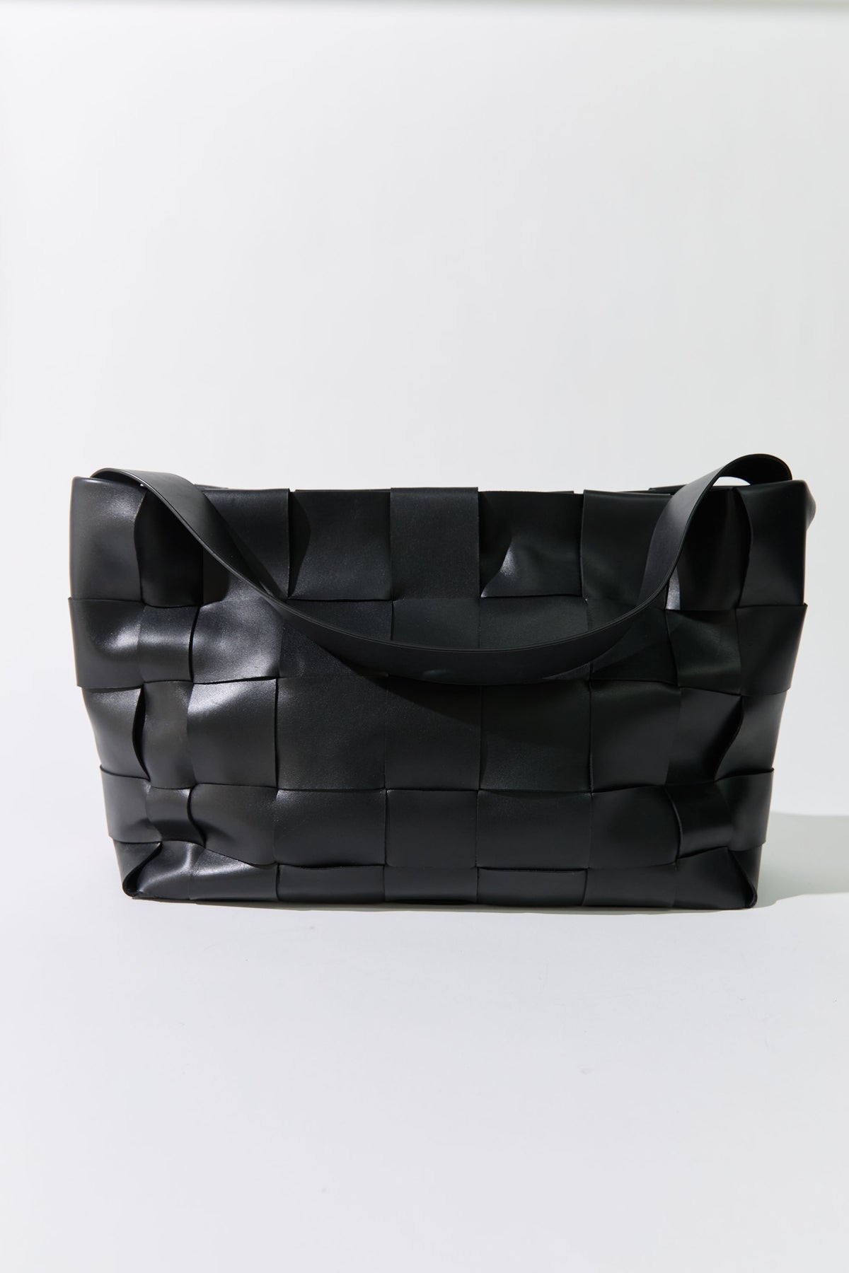 Woven Large Tote - Black
