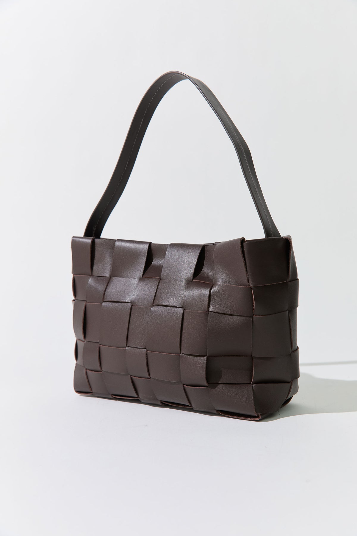 PRE-ORDER: Woven Mini Tote - Chocolate
