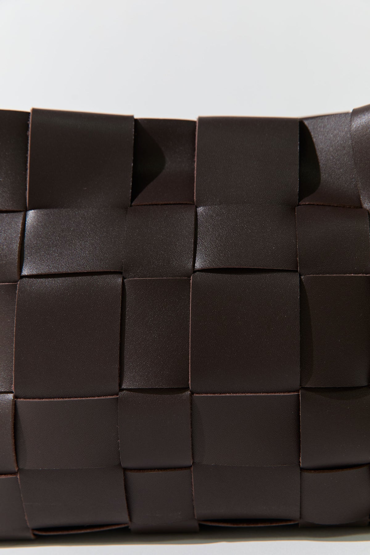 Woven Mini Tote - Chocolate