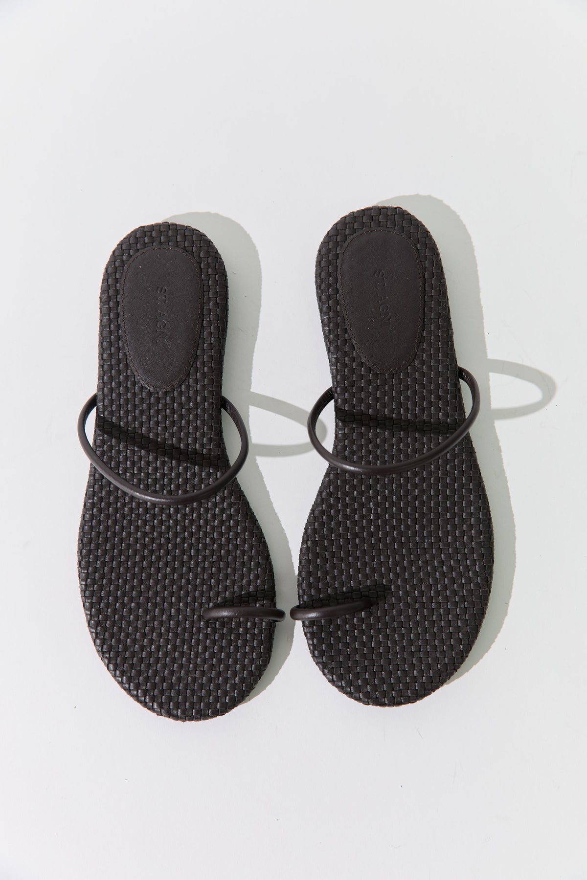 Woven Minimal Slide - Coffee