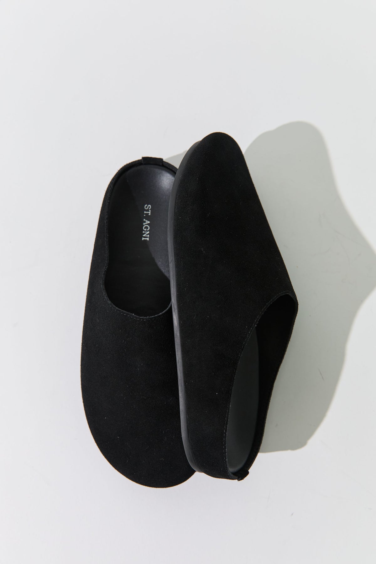 Suede Mule - Black