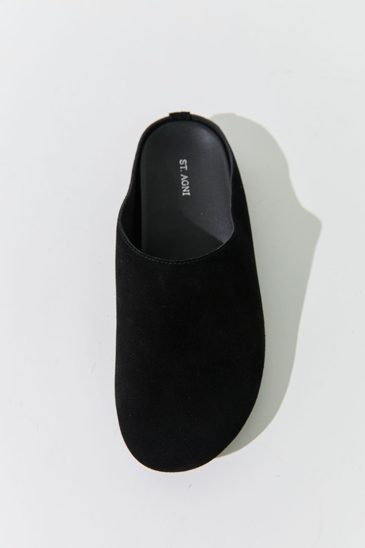 Suede Mule - Black