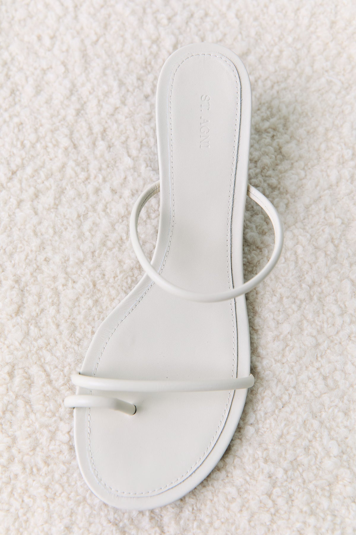 Minimal Strap Heel - Ecru