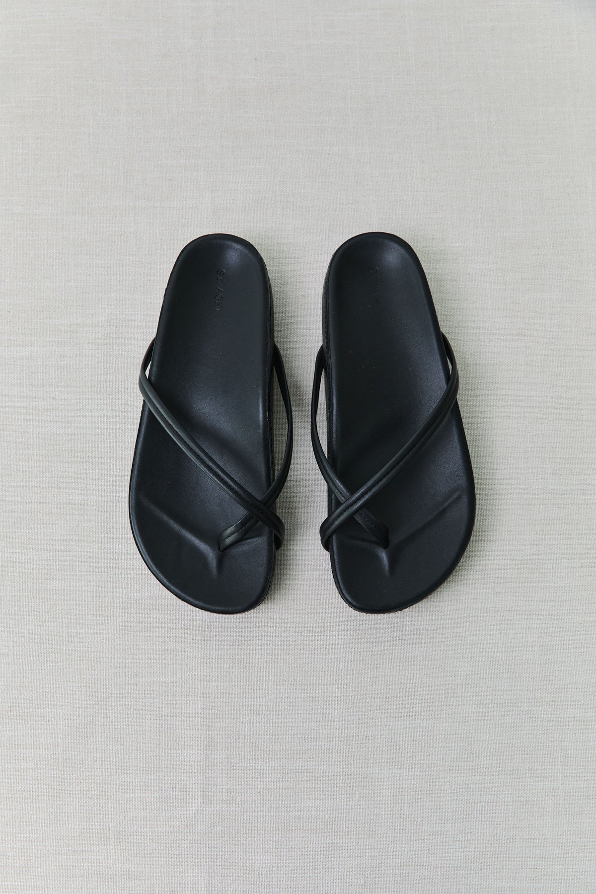 Cross Strap Flatform - Black