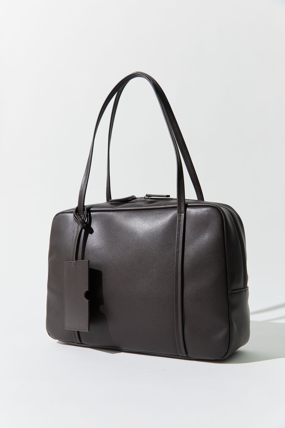 Dual Zip Bag - Coffee