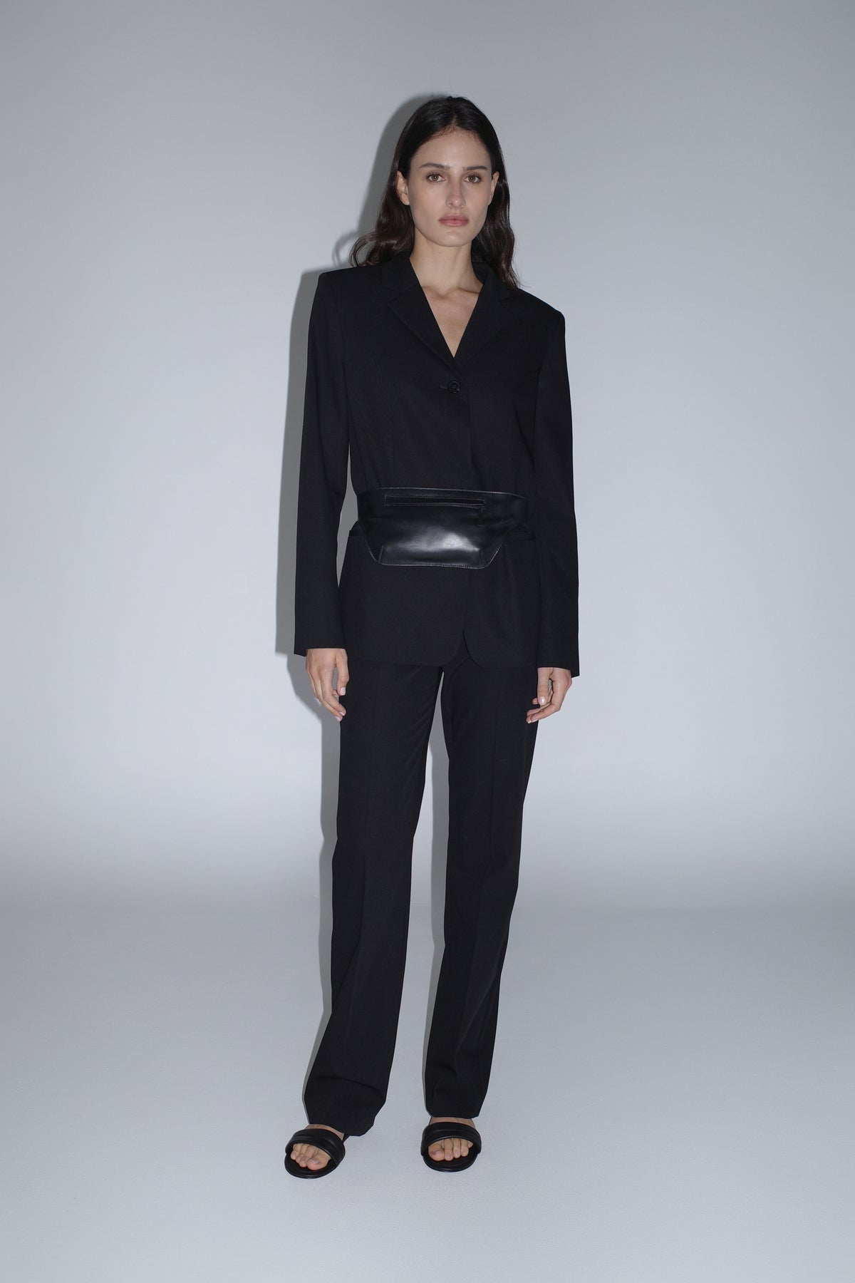 90s Wool Blazer - Black