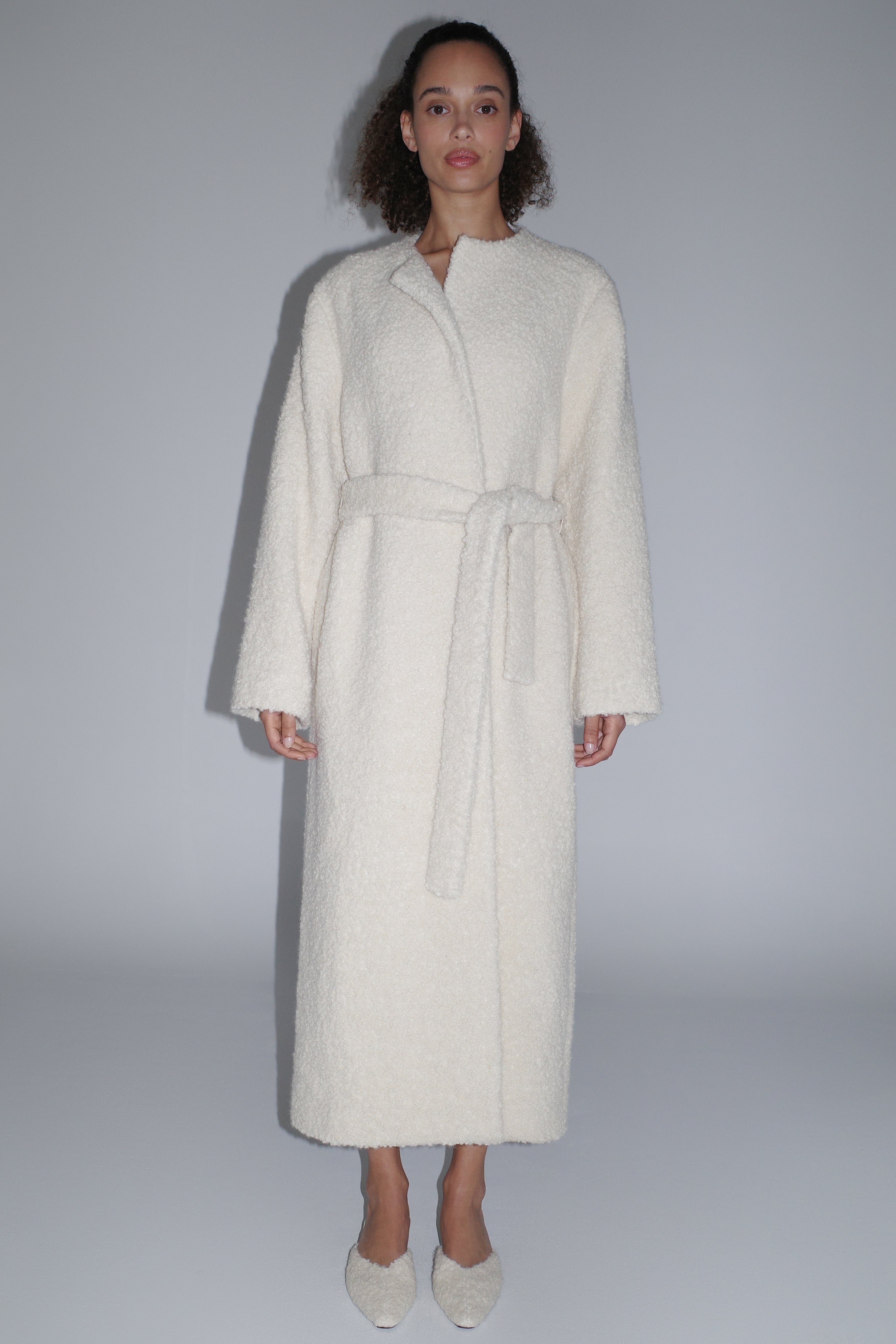 St. Agni | Teddy Coat - Ecru