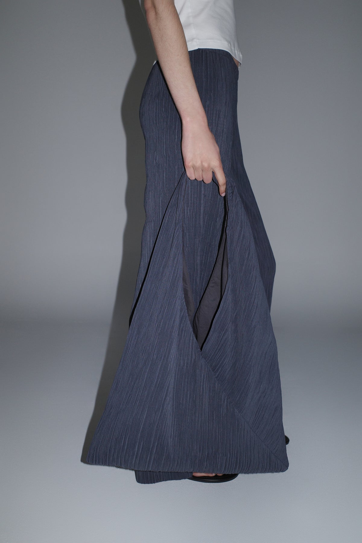 Mini Pleat Bag - Washed Black