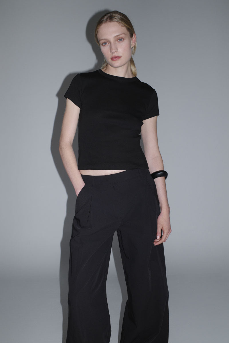 Utility Pleat Pants - Black