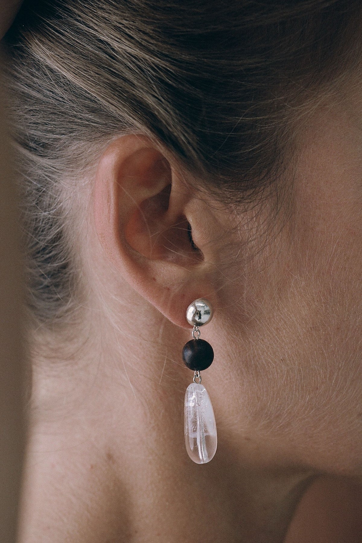 St Agni x Vermeer Remington Earrings - Quartz