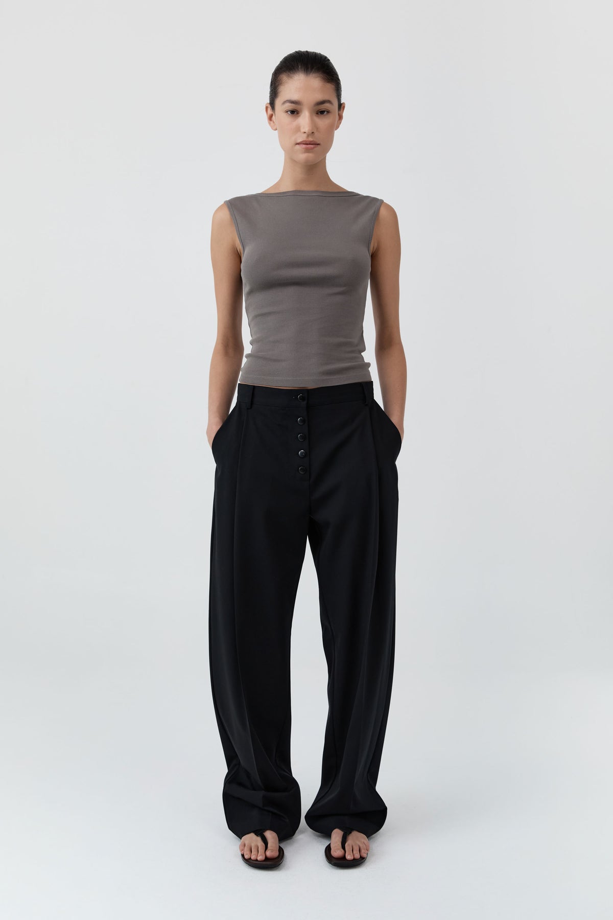 Organic Cotton Ballerina Top - Clay