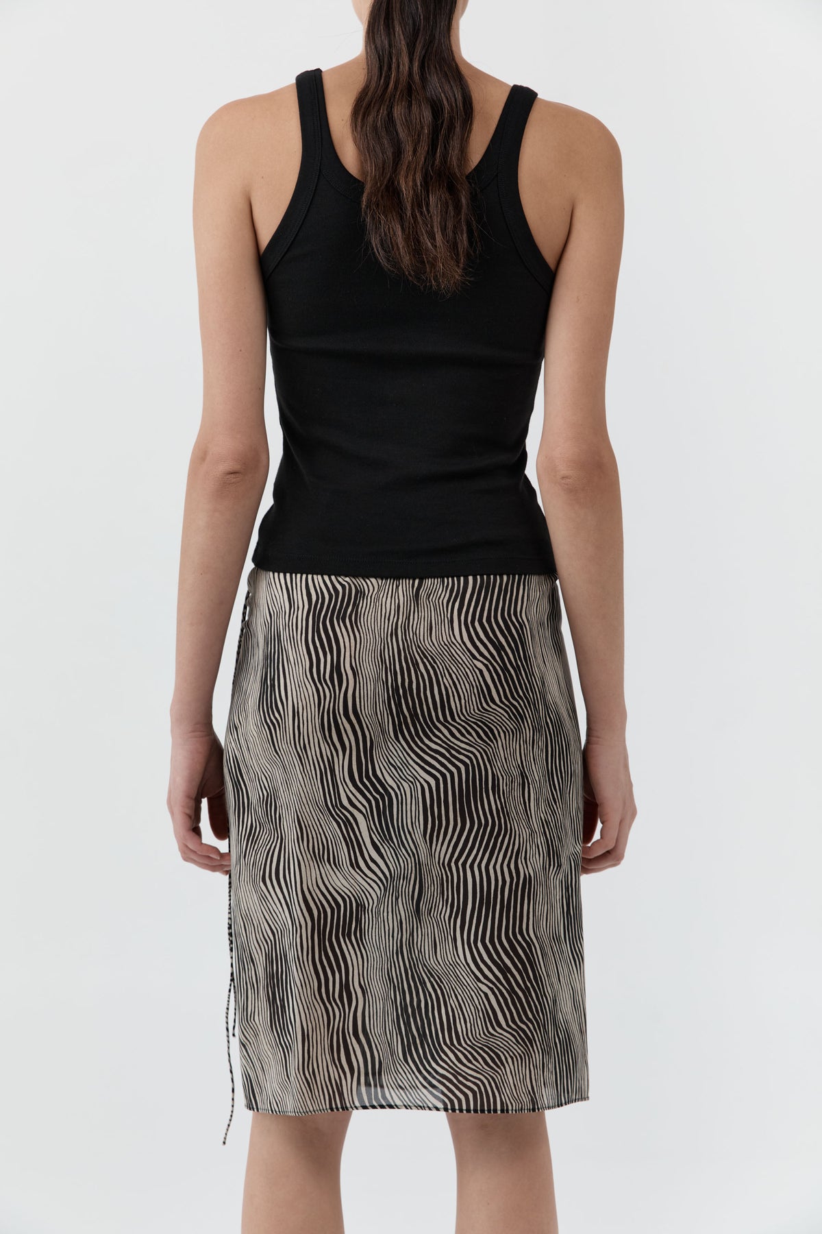 Savannah Silk Wrap Skirt - Sand