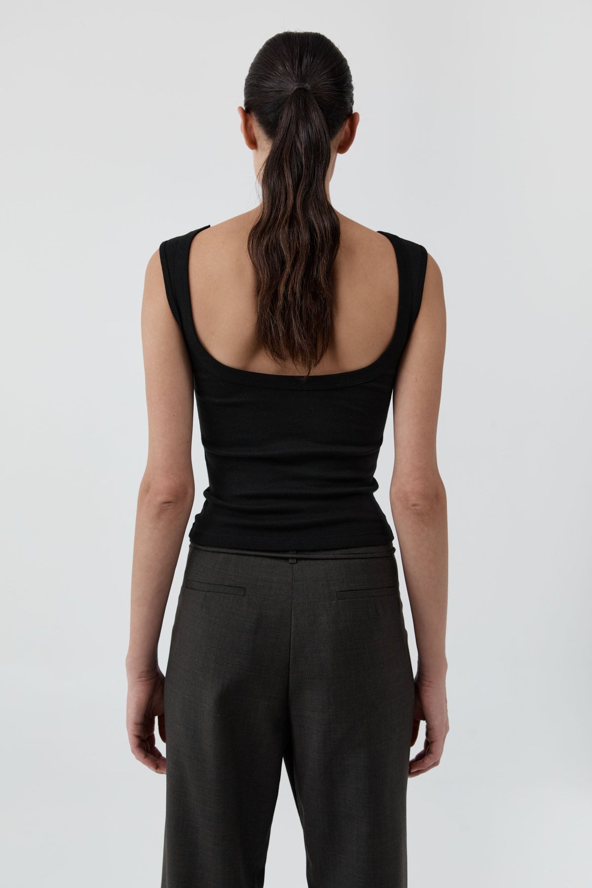 Organic Cotton Ballerina Top - Jet Black