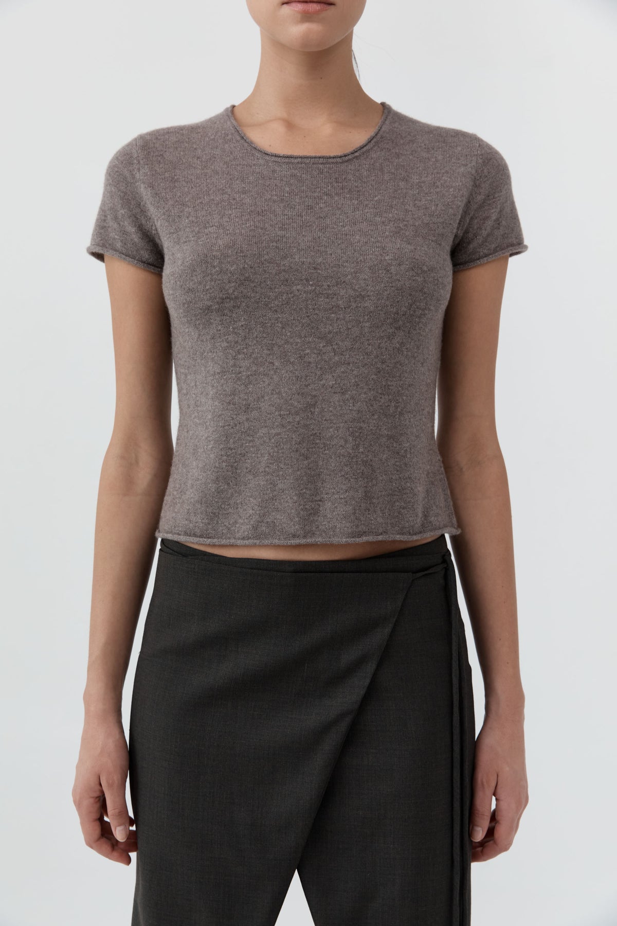Fine Merino Wool Baby Tee - Vapor
