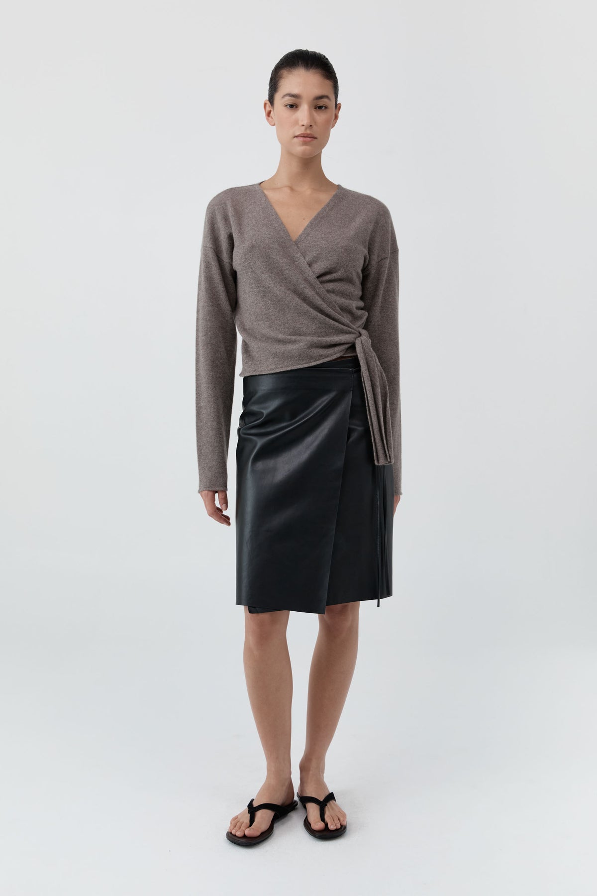Cashmere Wrap Cardigan - Vapor