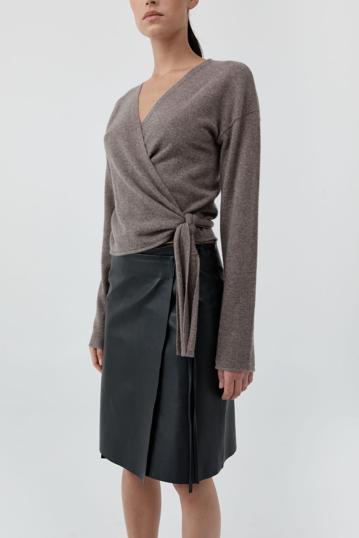 Cashmere Wrap Cardigan - Vapor