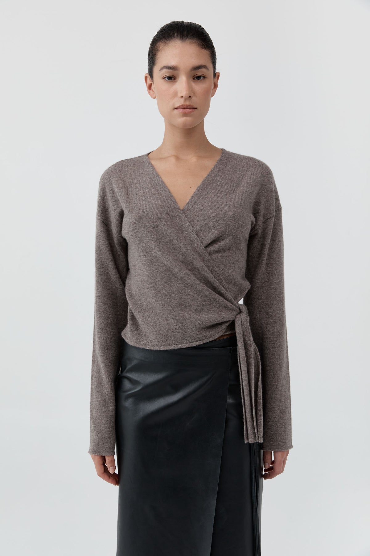 Cashmere Wrap Cardigan - Vapor