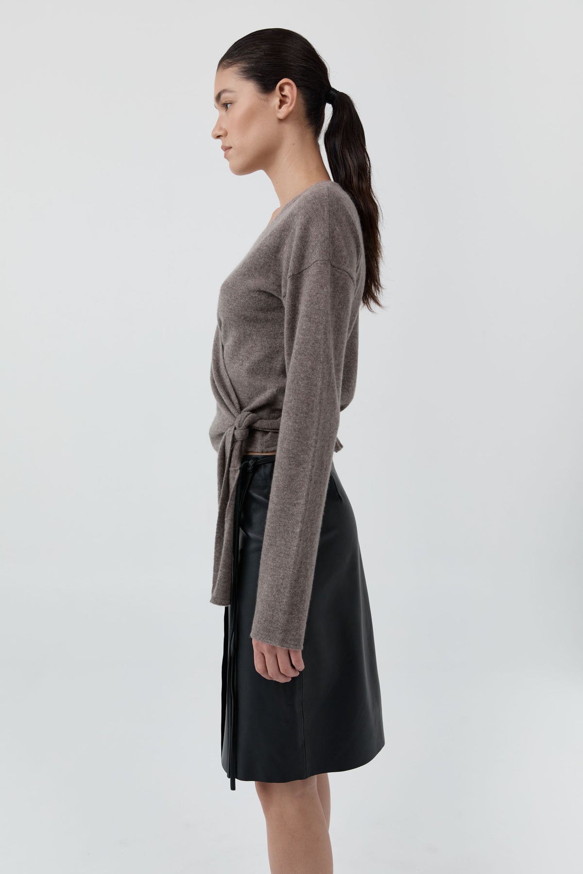 Cashmere Wrap Cardigan - Vapor