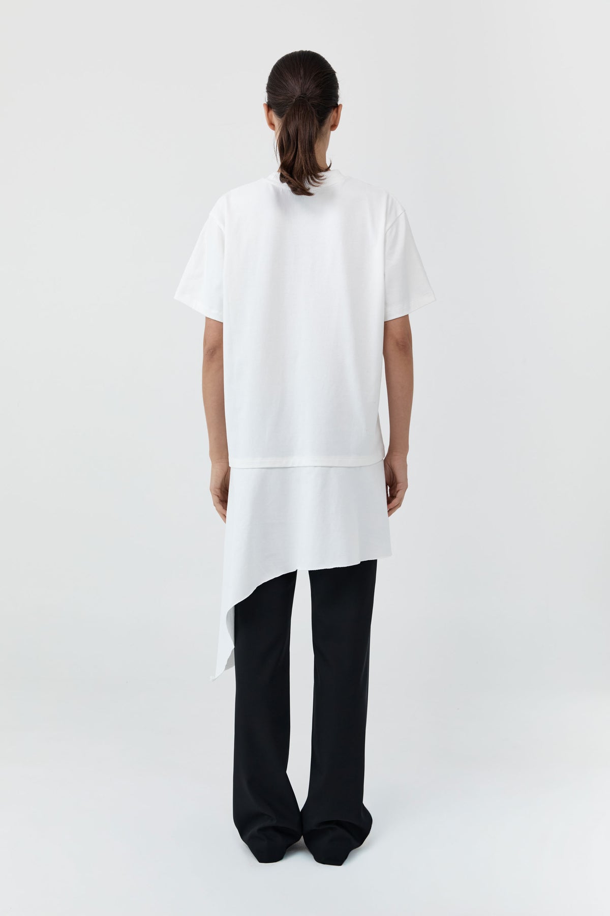 Layered Tee Mini Dress - Off White