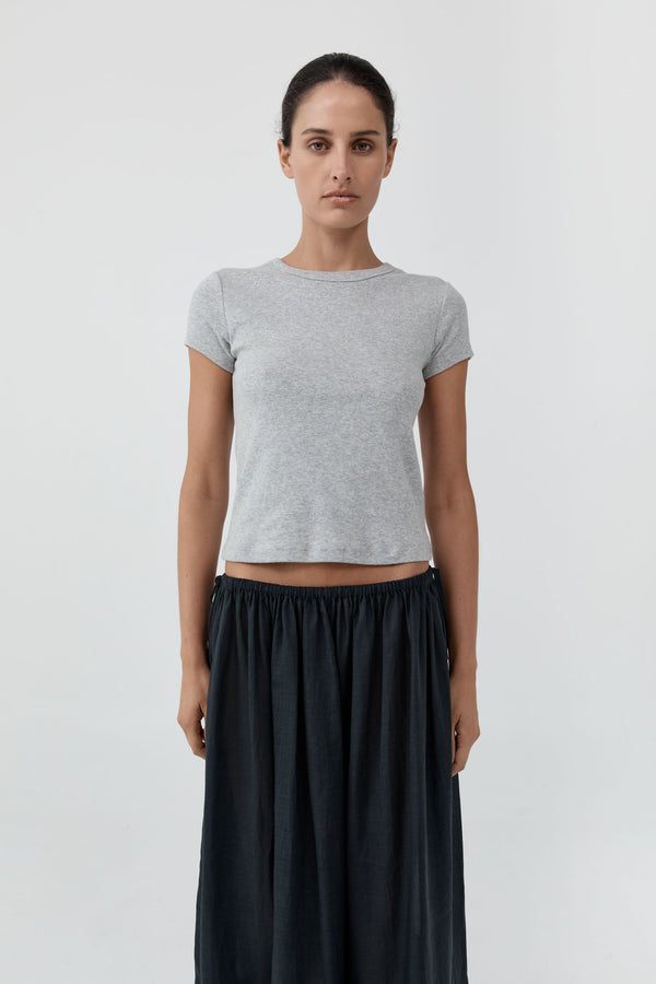 Organic Cotton Baby Tee - Grey Marle