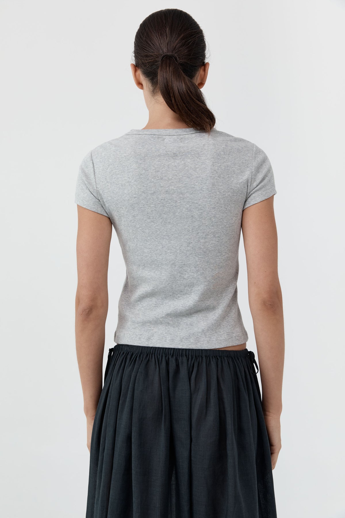 Organic Cotton Baby Tee - Grey Marle