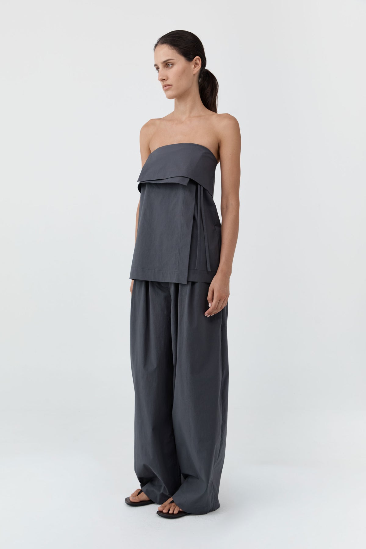 Strapless Wrap Top - Iron Glaze